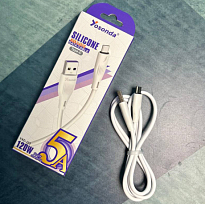 Кабель YXD-J23T Type-c 1м 5A Fast Charging 120W white